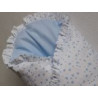 Péřová Zavinovačka 4Newborn SRDÍČKA MODRÁ+modrá